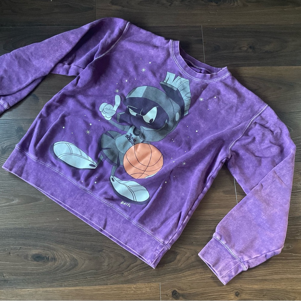 Bait X - Space Jam “a new legacy” purple glow in the dark sweatshirt
